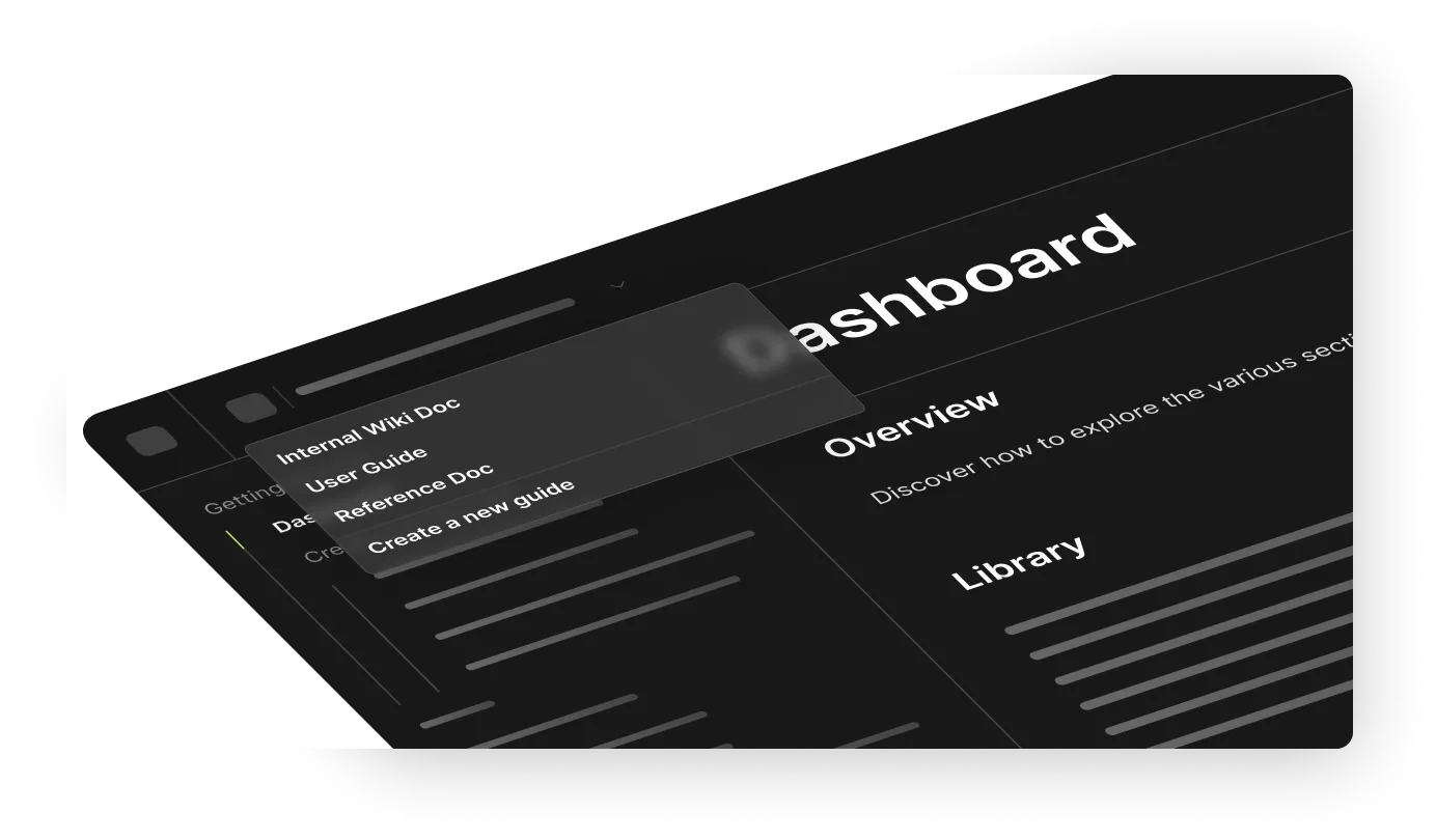 Documentation that **evolves with your team's** processes, **eliminating outdated information** automatically
